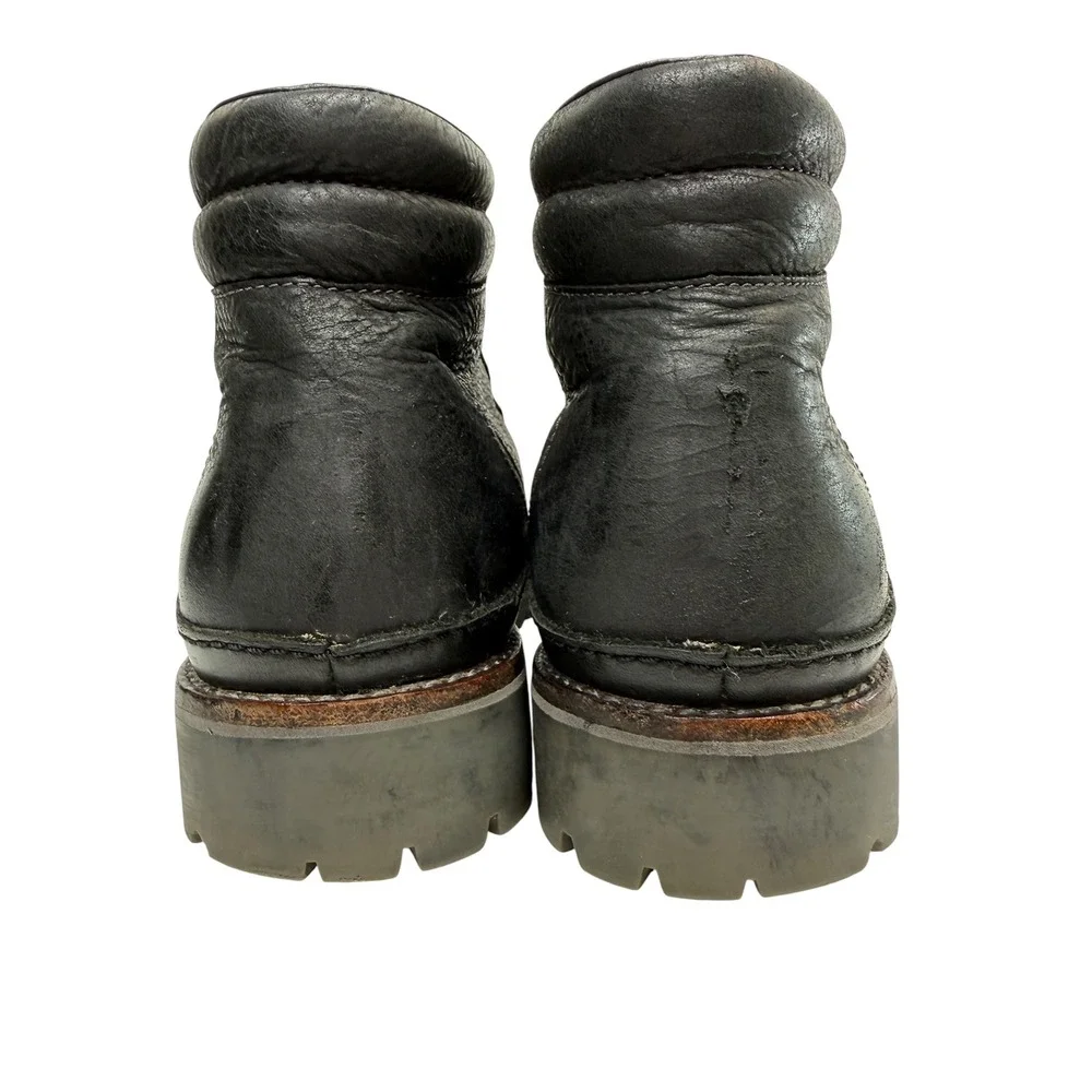 Chaco Yonder Moc Toe Ankle Hiking Boots Mens Black Leather Size 10